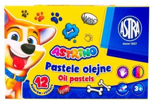 Pastele olejne 12 kolorów ASTRA, ASTRA papiernicze