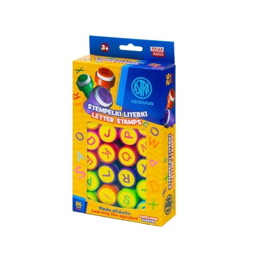 Stempelki zapachowe literki 26szt ASTRA