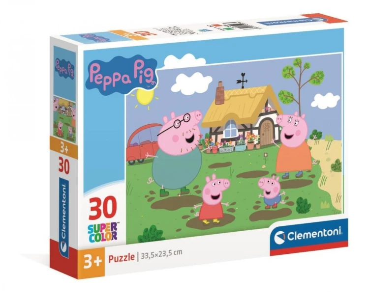 Puzzle 30 Super Kolor Peppa Pig, Clementoni