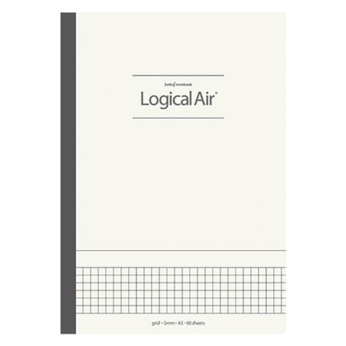 Notatnik A5 Logical Air w kratkę kremowy