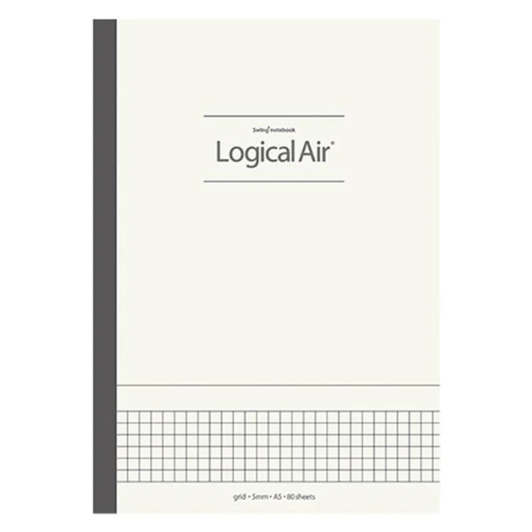 Notatnik A5 Logical Air w kratkę kremowy