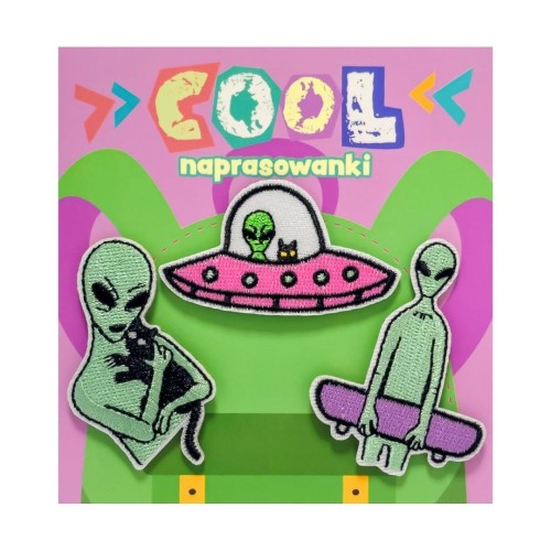Naszywki/ naprasowanki na plecak cool. Ufo, MCD