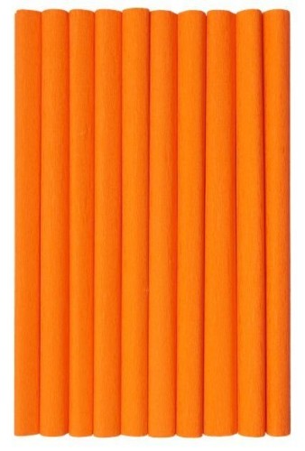 Bibuła marszczona pomarańcz. 50x200cm (10szt)