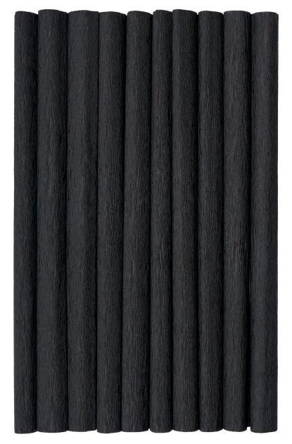 Bibuła marszczona czarna 50x200cm (10szt) HERLIZ