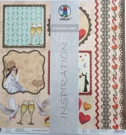 Papier do scrapbookingu 190g 30,5x30,5cm 5 ark.