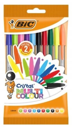 Długopis Cristal Multicolour 10szt, BIC