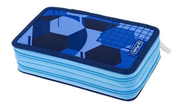 Piórnik 23 części podwójny Blue Goal HERLITZ