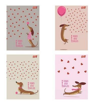 Zeszyt A4/32k kratka Dachshund (15szt), UNIPAP
