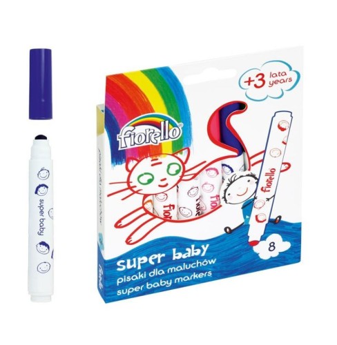 Pisaki Super Baby 8 kolorów FIORELLO, Fiorello