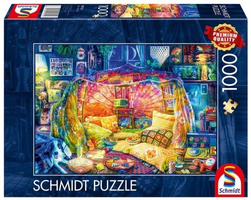 Puzzle PQ 1000 Przytulna kryjówka G2, Schmidt