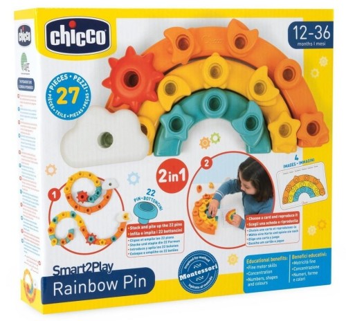 Pinezki kolorowe tęcza, Chicco