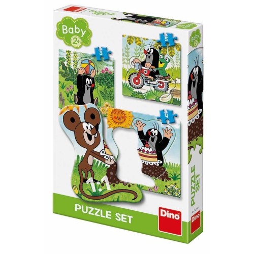 Puzzle Baby 3w1 Krecik i Przyjaciele na łące