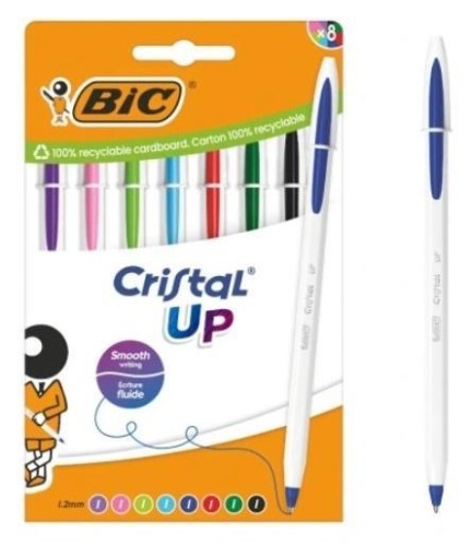 Długopis Cristal Up AST+FUN 8szt, BIC