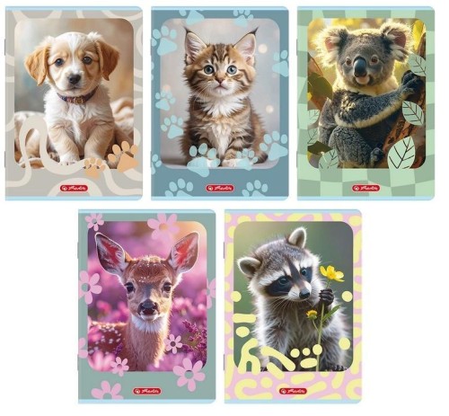 Zeszyt A5/16K linia Animals (20szt) HERLITZ