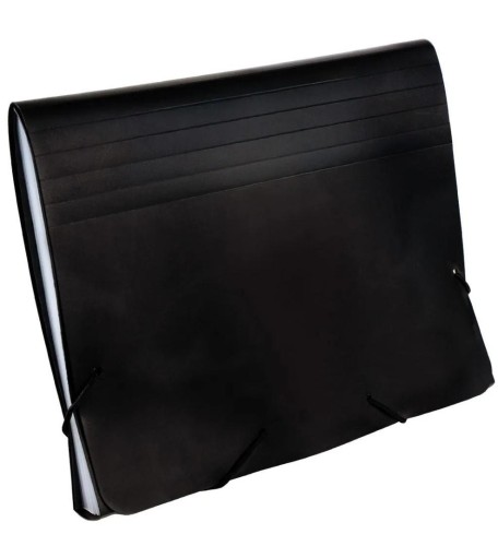 Teczka z przegródkami A5 9115C czarna GRAND, Grand