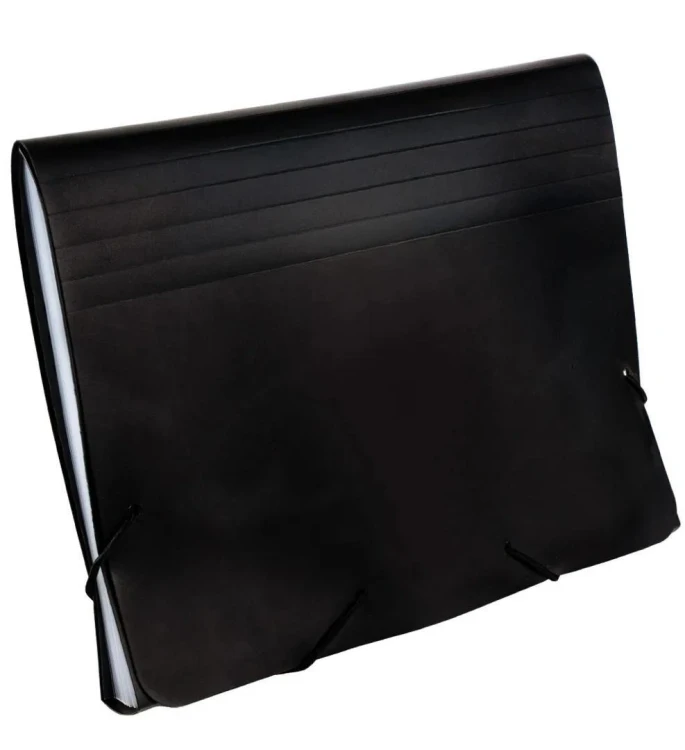 Teczka z przegródkami A5 9115C czarna GRAND, Grand