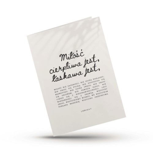 Kartka składana - Hymn o milości