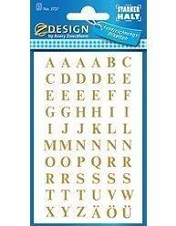 Naklejki złote litery - 7,5mm, Zdesign