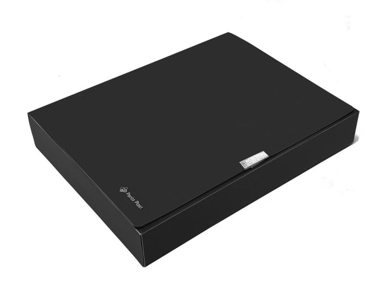 Teczka A4 box 55mm neon czarna, Panta Plast