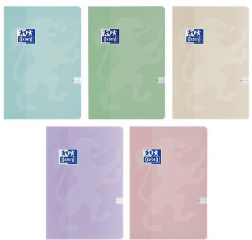 Brulion A5/60K kratka Touch Pastel (5szt), Oxford