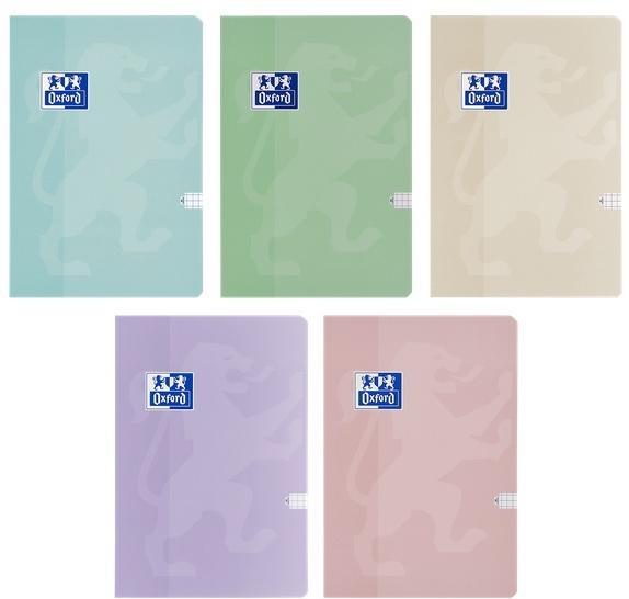Brulion A5/60K kratka Touch Pastel (5szt), Oxford