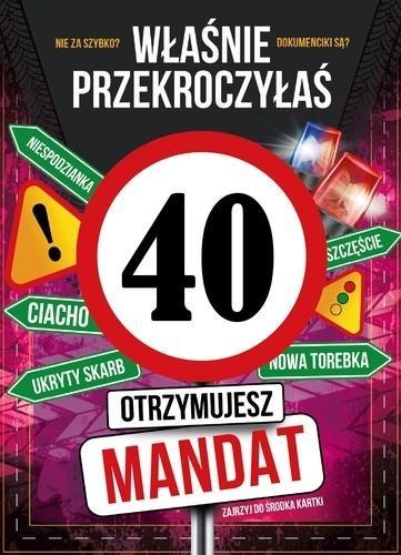 Karnet Urodziny 40