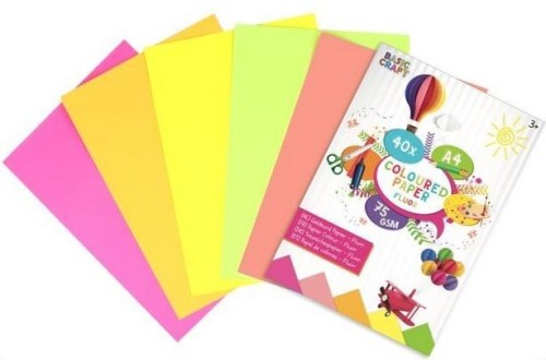 Papier kolorowy fluorescencyjny A4/40K, Grafix