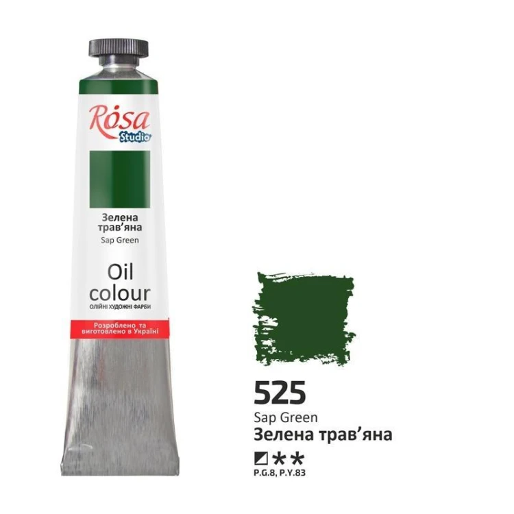 Farba olejna sap green 525 45ml, Rosa