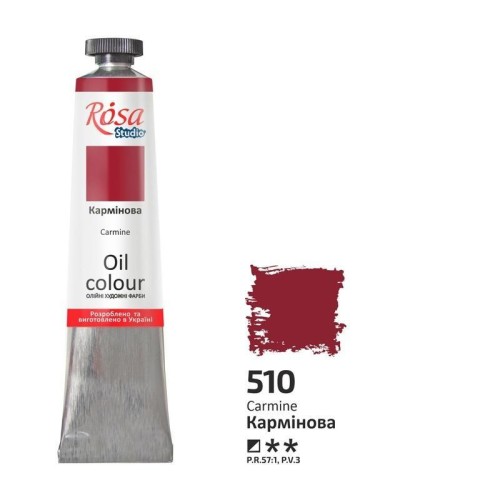 Farba olejna carmine 510 45ml, Rosa