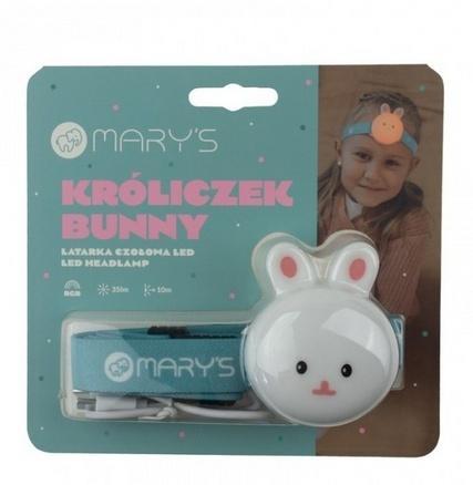 Latarka czołowa dziecięca Króliczek, Mary's