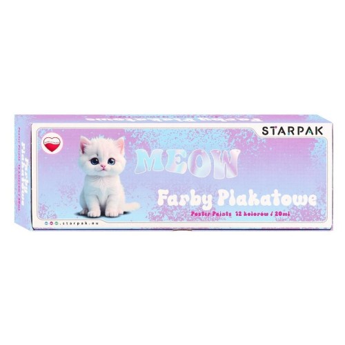 Farby plakatowe 12 kolorów, STARPAK