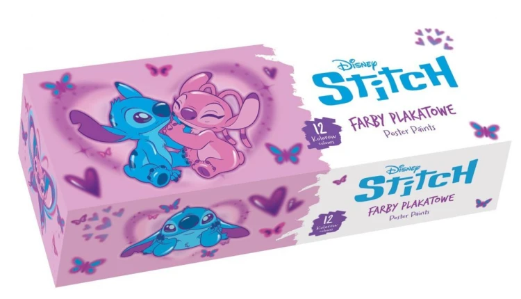 Farby plakatowe Stitch Pink 20ml 12 kolorów