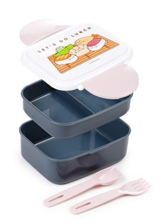 Pudełko na lunch ze sztućcami Pusheen, Puckator