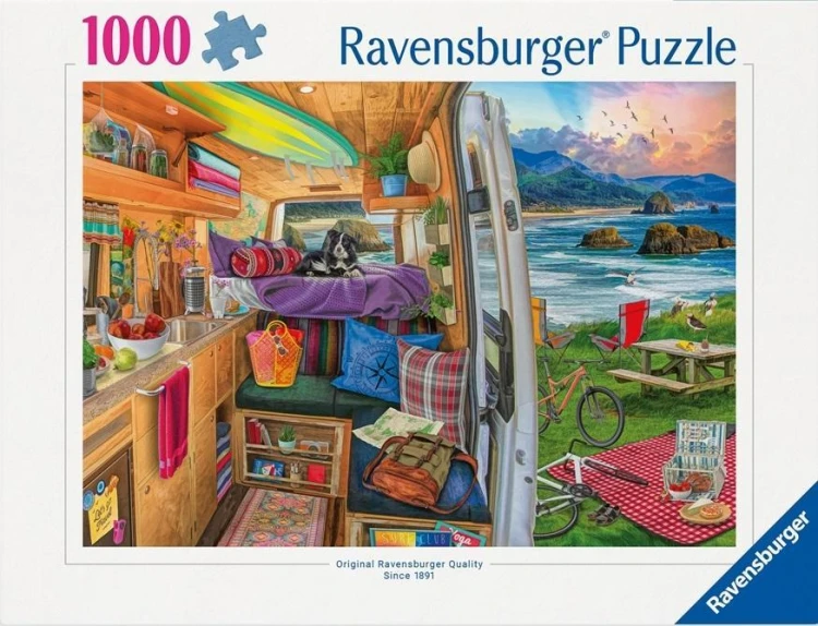 Puzzle 1000 Widok z kampera, Ravensburger