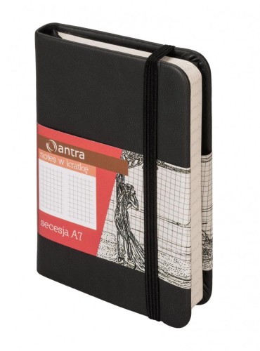 Notes A7 Kratka Secesja Czarny ANTRA, Antra
