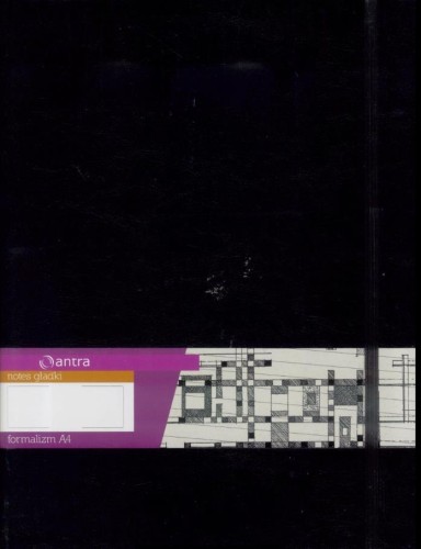 Notes A4 Gładki Formalizm Czarny ANTRA, Antra