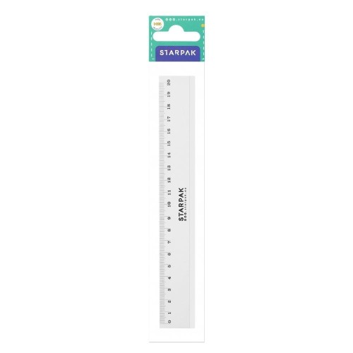Linijka plastikowa 20cm, STARPAK