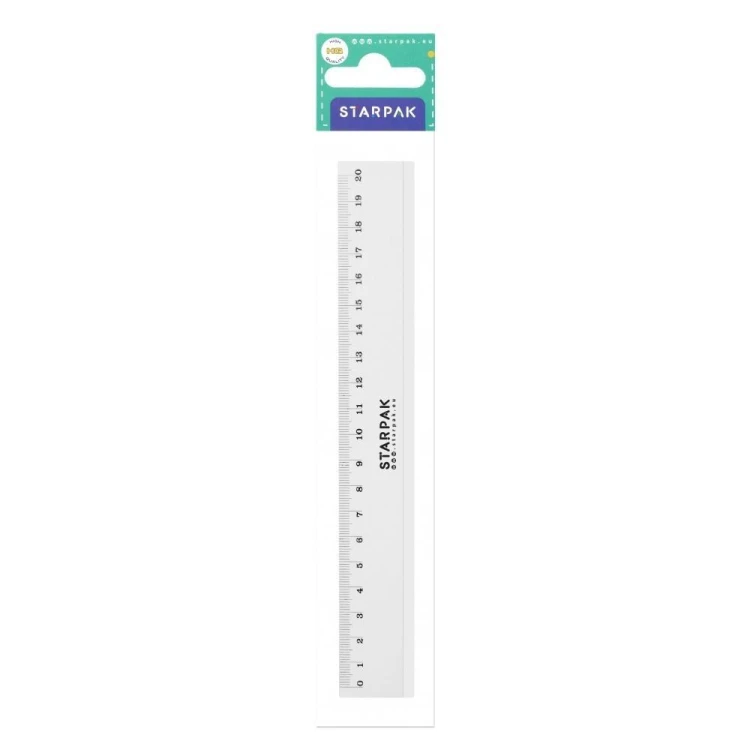 Linijka plastikowa 20cm, STARPAK