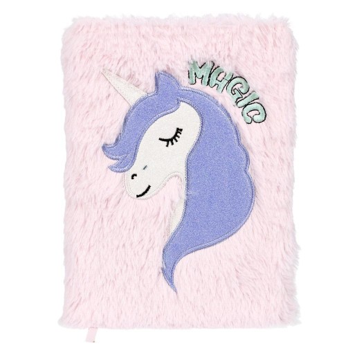 Notes pluszowy pastelowy A5 Unicorn, STARPAK