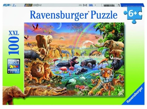 Puzzle 100 Studnia w dżungli XXL, Ravensburger
