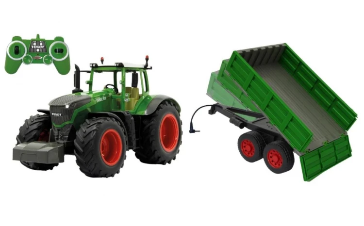 Traktor Fendt RC ze zdalnie sterowaną przyczepą