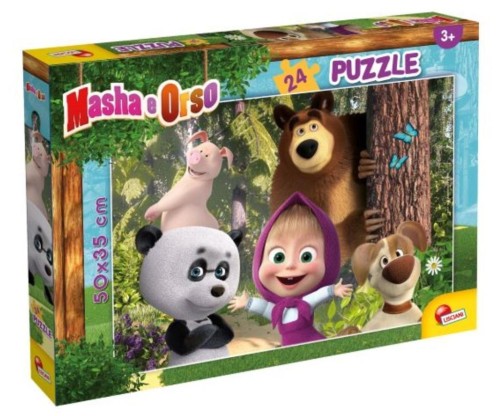 Puzzle Plus 24 Masza i Niedźwiedź 2, Lisciani