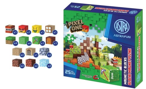 Klocki magnetyczne Pixel One Farma 25el ASTRA