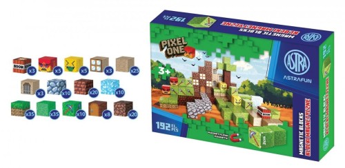 Klocki magnetyczne Pixel One Farma 192el ASTRA