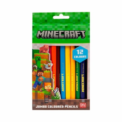 Kredki ołówkowe Jumbo Minecraft 12kol ASTRA