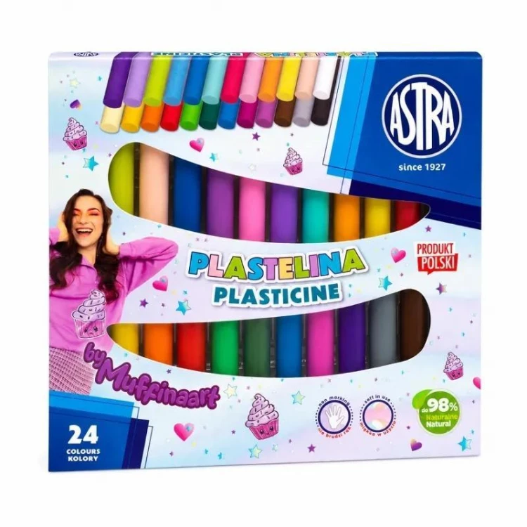 Plastelina Muffinaart 24kol ASTRA