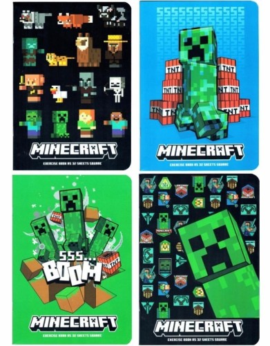 Zeszyt A5/60K linia Minecraft (10szt) ASTRA