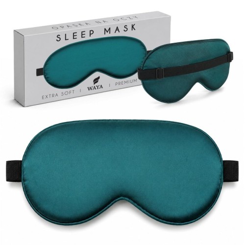 Opaska na oczy do spania extra soft zielona, Sipo