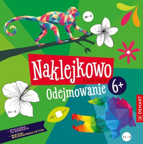 Naklejkowo Junior 6+. Odejmowanie, Anna Borchard