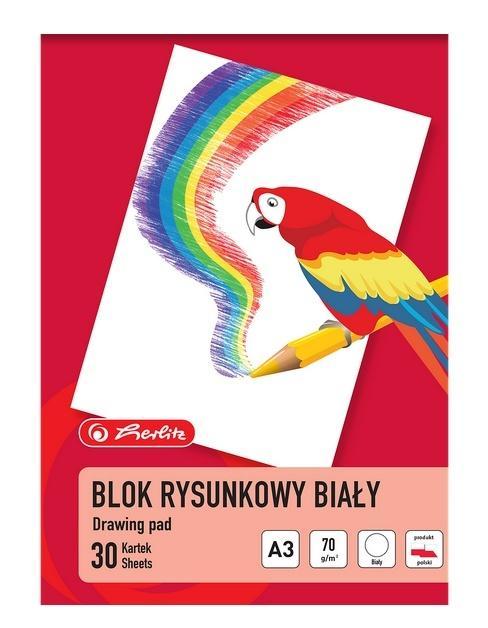 Blok rysunkowy biały A3/30K 70g (10szt) HERLITZ